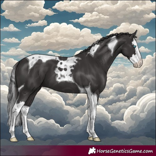 Horse Color:Smoky Black Splash Tobiano 