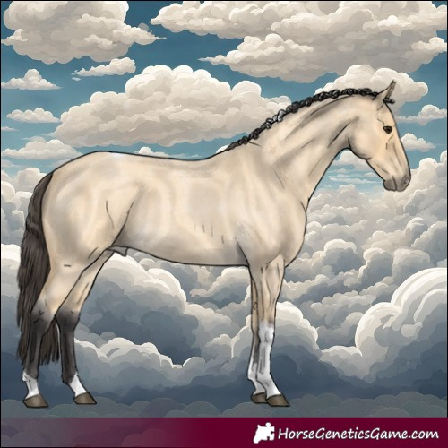 Horse Color:Buckskin Roan Tobiano