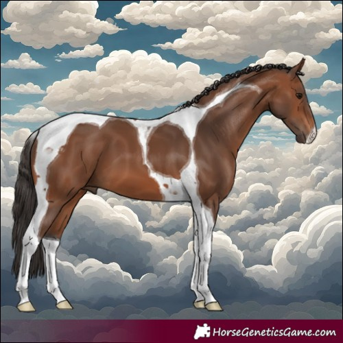 Horse Color:Bay Tobiano 