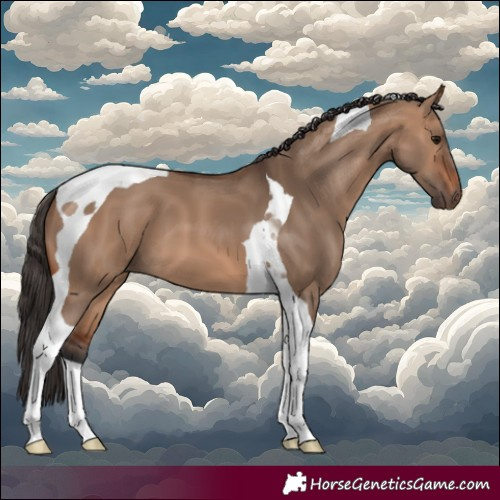 Horse Color:Bay Dun Tobiano