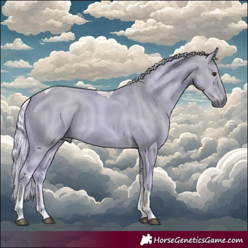 Horse Color:Watercolor Palomino Tobiano 