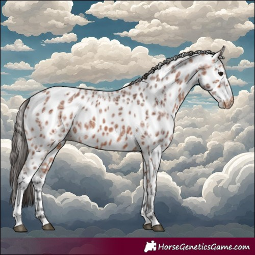 Horse Color:Bay Ice Tobiano Appaloosa 