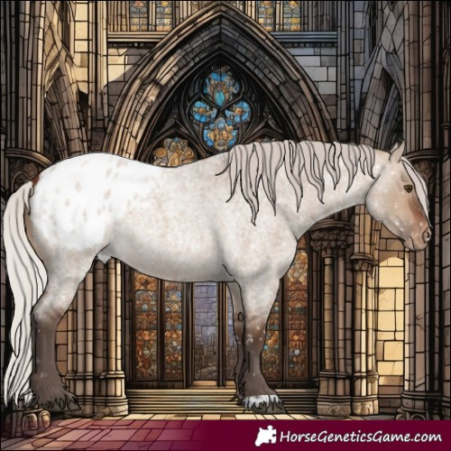 Horse Color:Silver Brown Roan Dun Blanket Rabicano 