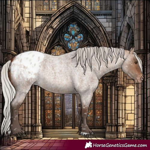 Horse Color:Silver Brown Roan Dun Blanket 