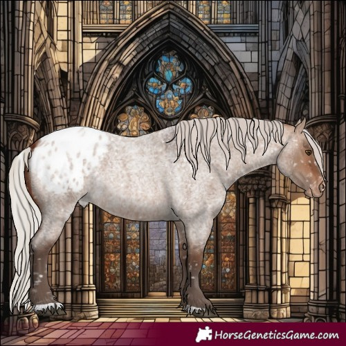 Horse Color:Silver Brown Roan Dun Blanket 