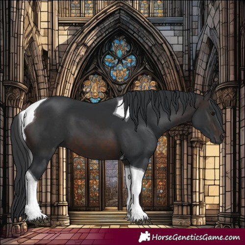 Horse Color:Brown Tobiano