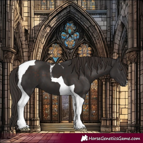 Horse Color:Liver Chestnut Tobiano