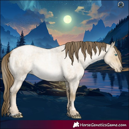 Horse Color:White Spotted Brown Roan Snowdrop Pearl Dun Rabicano 