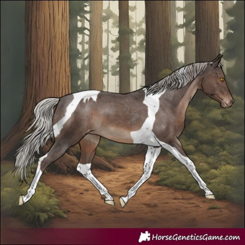 Horse Color:Silver Black Tobiano Appaloosa 