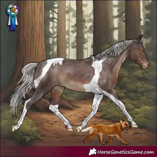Horse Color:Silver Black Tobiano Appaloosa 