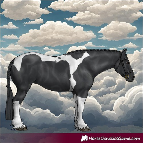 Horse Color:Black Tobiano 