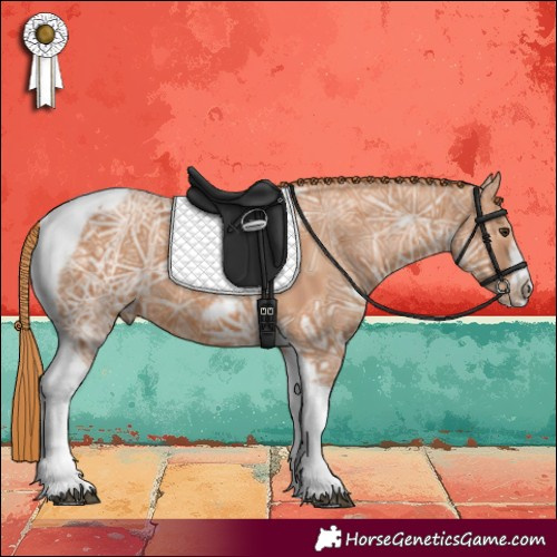 Horse Color:Chestnut Ice Tobiano Frame 