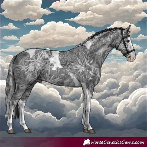 Horse Color:Black Ice Splash Tobiano 
