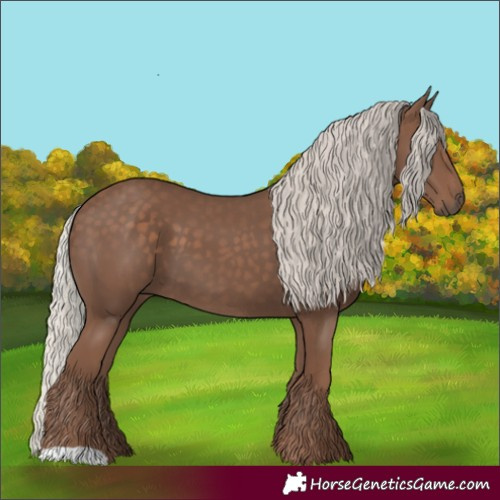 Horse Color:Silver Black 