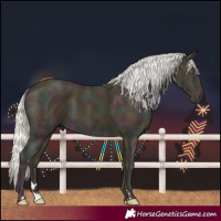 Horse Color:Midnight Silver Classic Cream Champagne Ice 