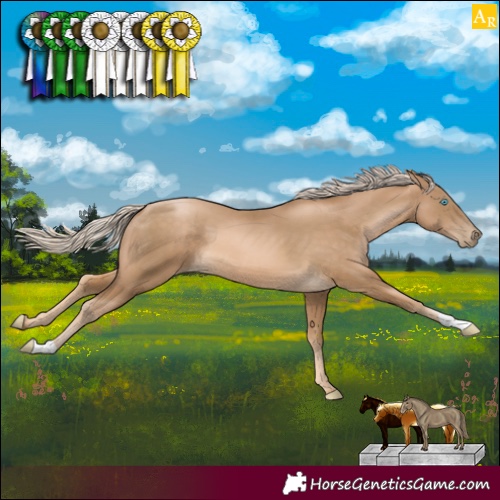 Horse Color:Chocolate Palomino Pearl 