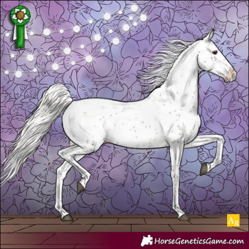 Horse Color:Silver Brown Sabino 