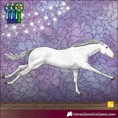 Horse Color:Silver Brown Sabino 