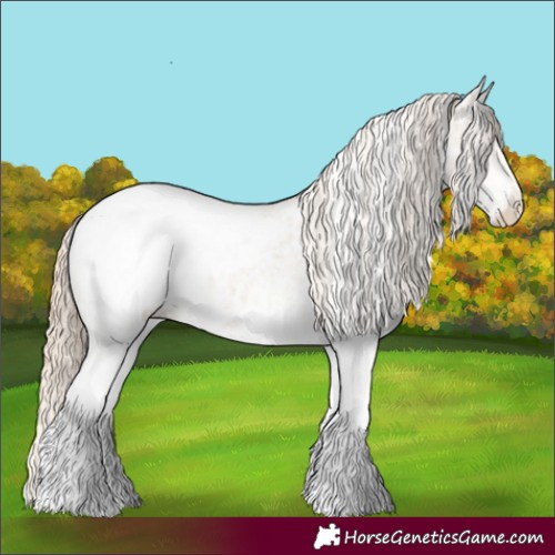 Horse Color:White Spotted Smoky Creme Snowcap