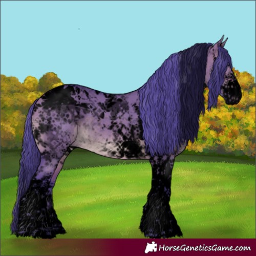 Horse Color:Void Watercolor White Spotted Brown Dun Tobiano Rabicano