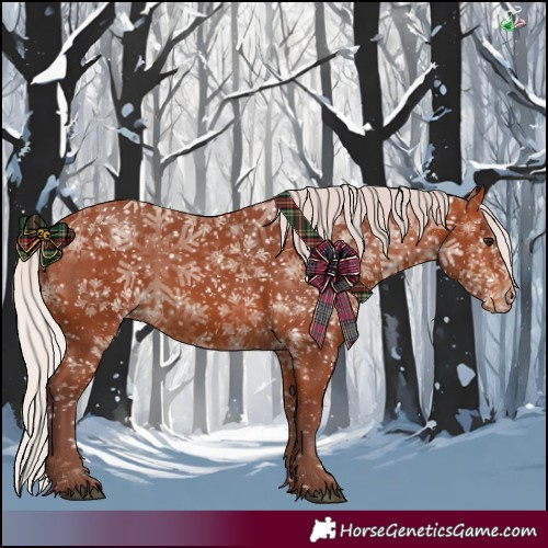 Horse Color:Chocolate Silver Brown Appaloosa