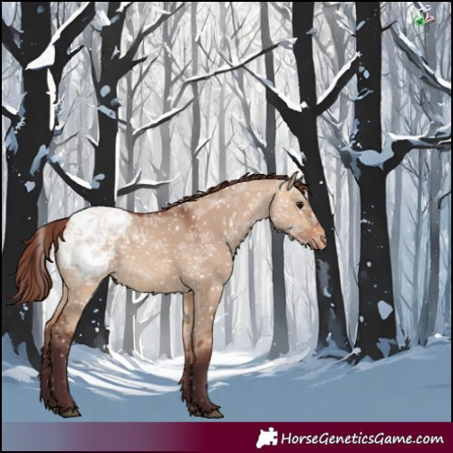 Horse Color:Chocolate Bay Dun Appaloosa 