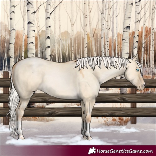 Horse Color:Silver Brown Snowdrop Pearl Dun Tobiano Rabicano 