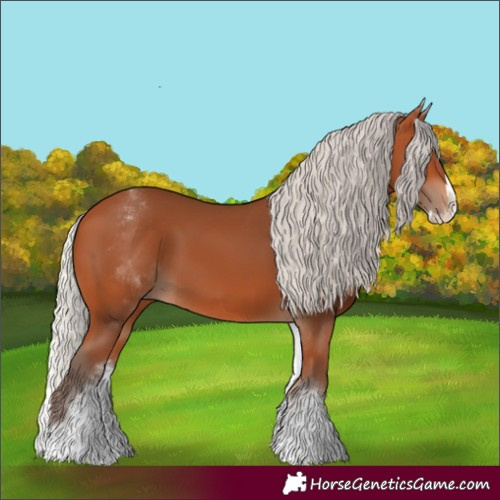 Horse Color:White Spotted Silver Bay Splash 