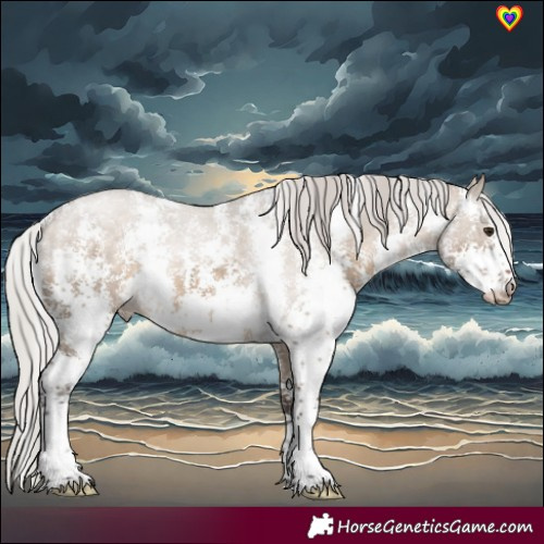 Horse Color:Silver Brown Dun Sabino 
