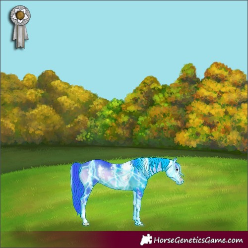 Horse Color:Thunderstruck Watercolor Brown Onyx Sabino 
