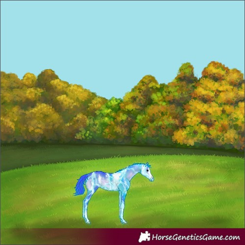Horse Color:Thunderstruck Watercolor Brown Onyx Sabino