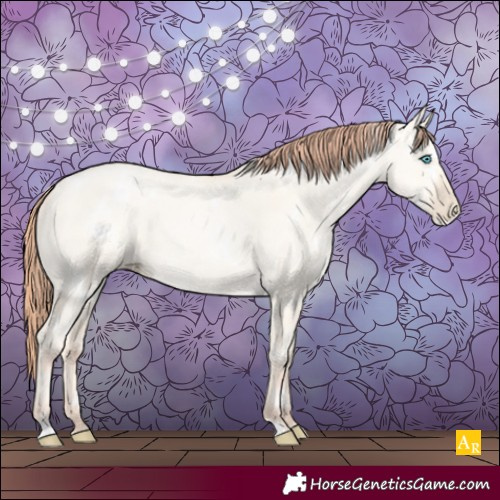 Horse Color:White Spotted Sable Cream Champagne Pearl Dun Rabicano