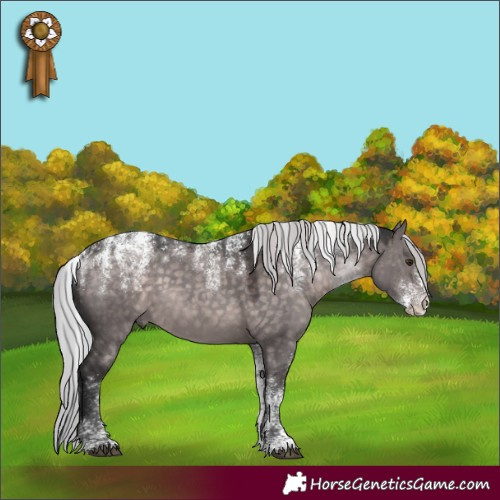 Horse Color:Powder White Platinum Silver Brown Dun