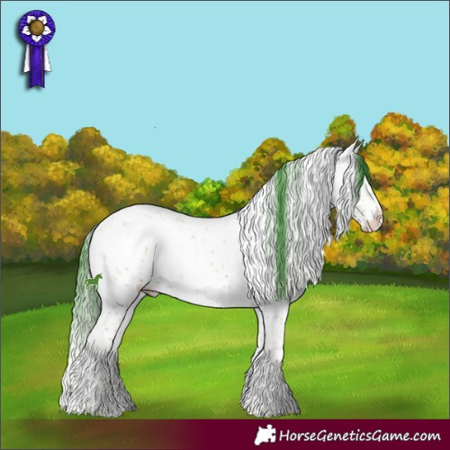 Horse Color:Watercolor Brown Ice Onyx Mushroom Sabino 