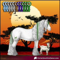 Horse Color:Watercolor Brown Ice Onyx Mushroom Sabino 