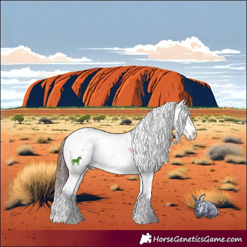 Horse Color:Chocolate Bay Ice Onyx Mushroom Sabino Brindle 