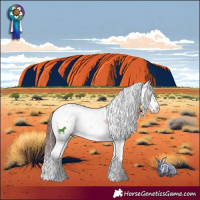 Horse Color:Chocolate Bay Ice Onyx Mushroom Sabino Brindle 
