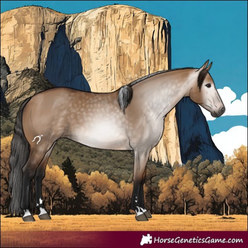 Horse Color:Gray Bay Dun 