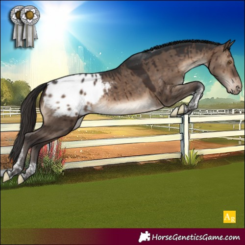 Horse Color:Brown Dun Tobiano Blanket Rabicano Brindle 