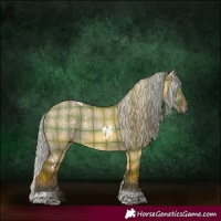 Horse Color:Plaid White Spotted Silver Brown Dun Tobiano