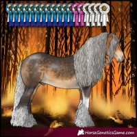 Horse Color:Silver Buckskin Tobiano 