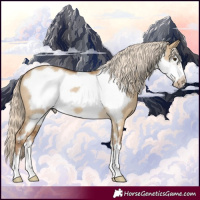 Horse Color:Chocolate Palomino Dun Frame Varnish