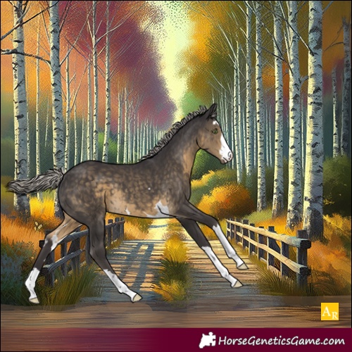 Horse Color:Silver Smoky Black 