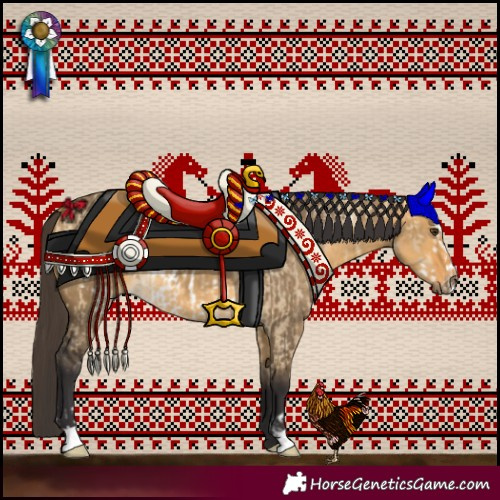Horse Color:Buckskin Dun Frame and Buckskin Dun