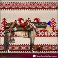 Horse Color:Buckskin Dun Frame and Buckskin Dun