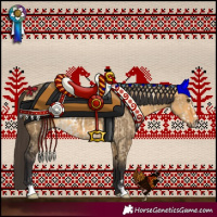 Horse Color:Buckskin Dun Frame and Buckskin Dun