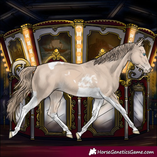 Horse Color:Smoky Creme Tobiano