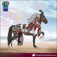 Horse Color:White Spotted Grullo Brindle