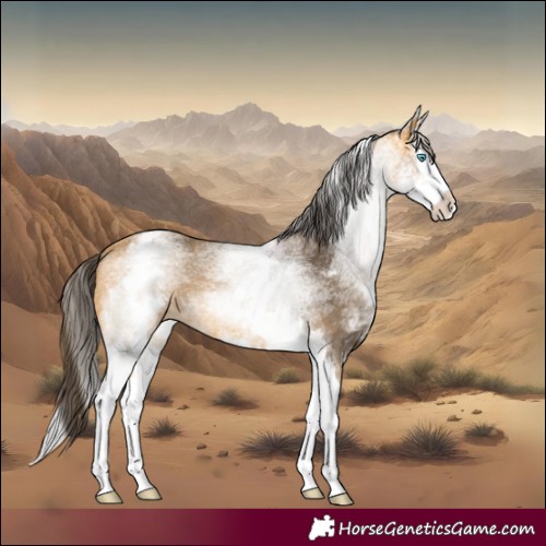 Horse Color:White Spotted Buckskin Splash 