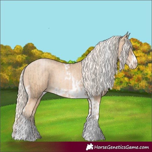Horse Color:Chocolate Palomino Pearl Tobiano Frame  and Palomino Pearl Tobiano Frame 